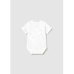 Mayoral MAYORAL - White ribbed onesie with duck print