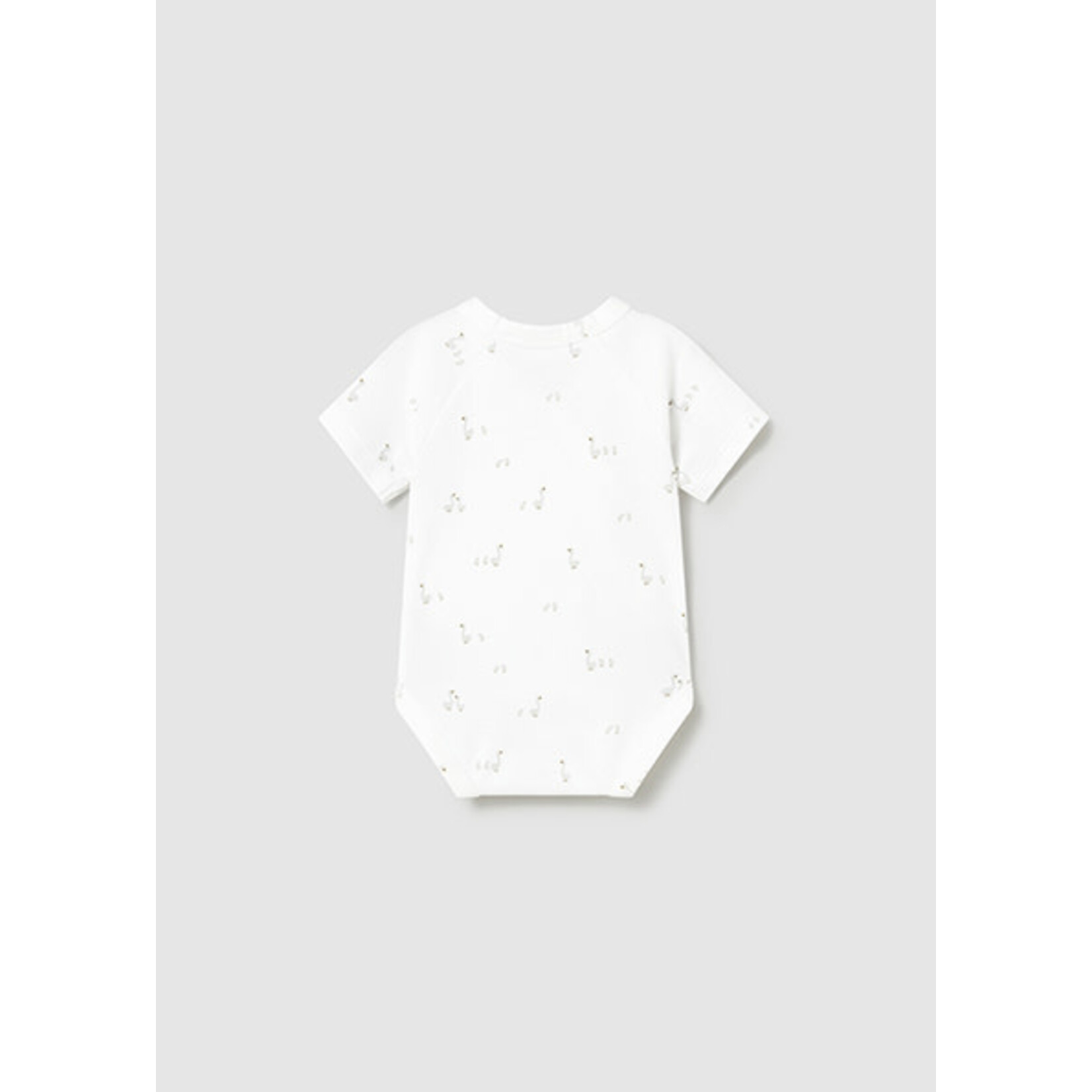 Mayoral MAYORAL - Cache-couche côtelé blanc avec imprimé de canards