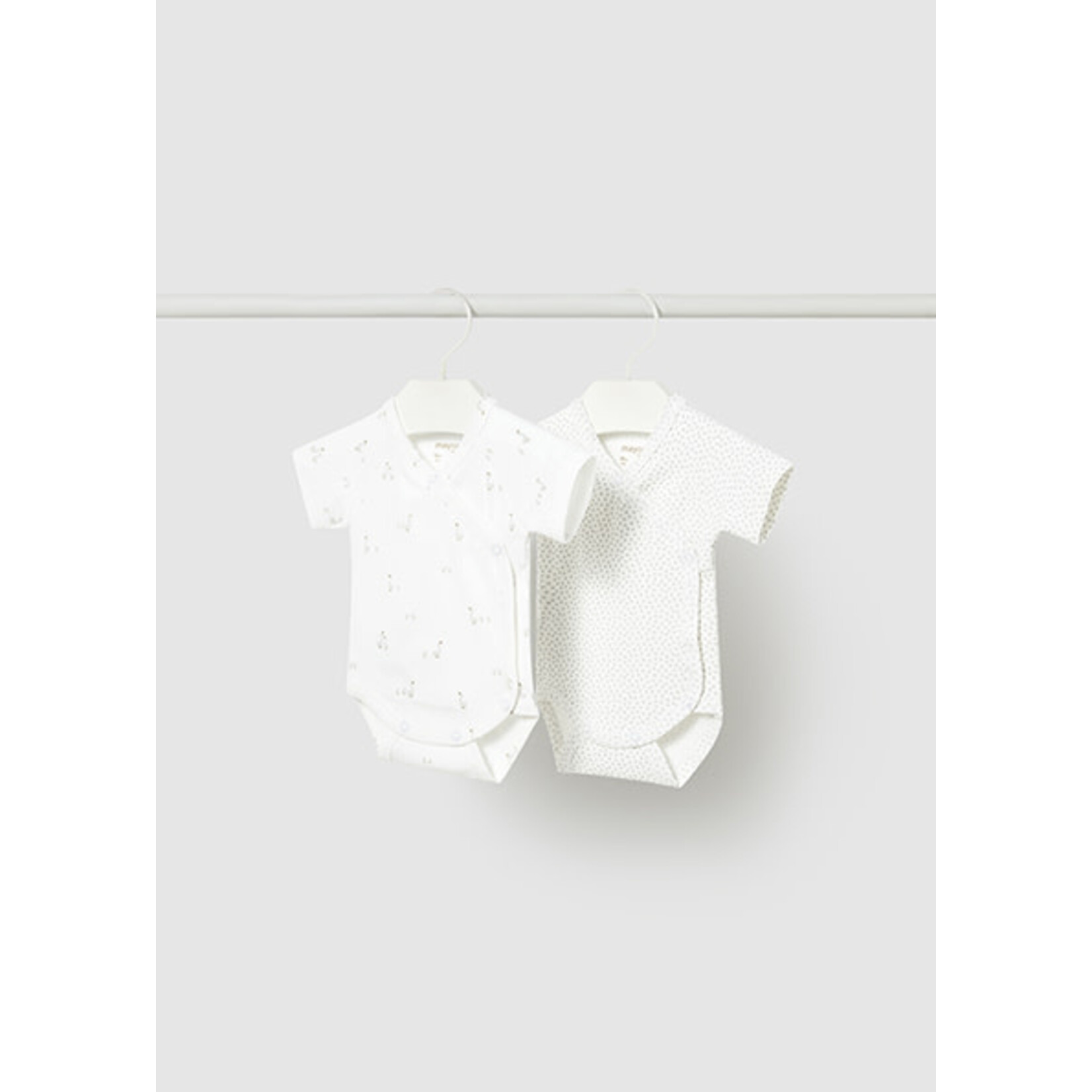 Mayoral MAYORAL - White ribbed onesie with duck print