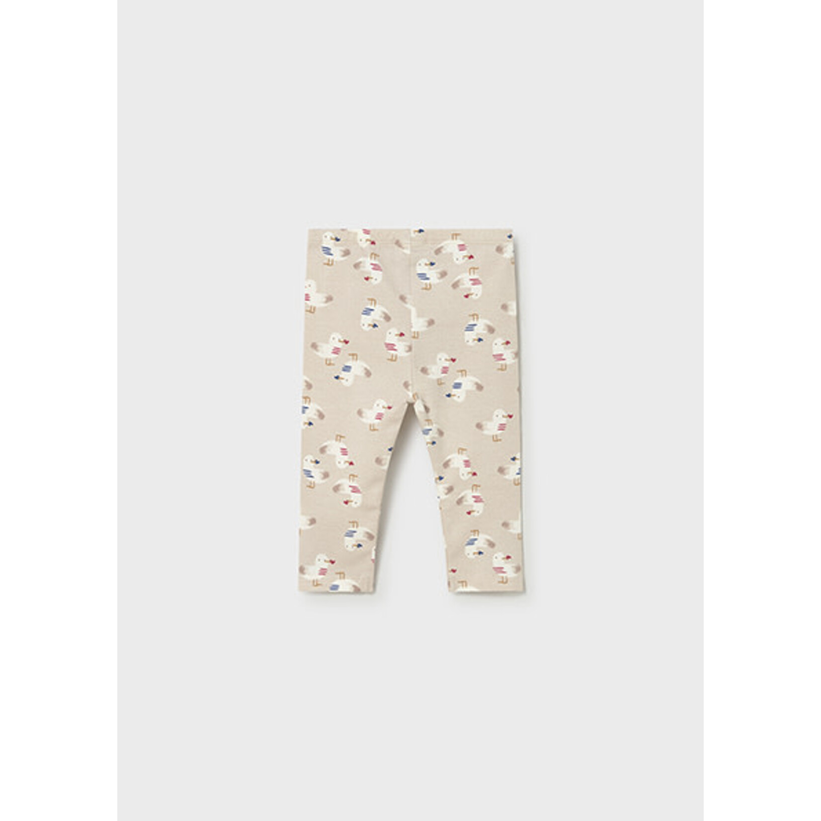 Mayoral MAYORAL - 3 Piece Set - Red Cardigan, T-Shirt and Leggings with Seagull Print