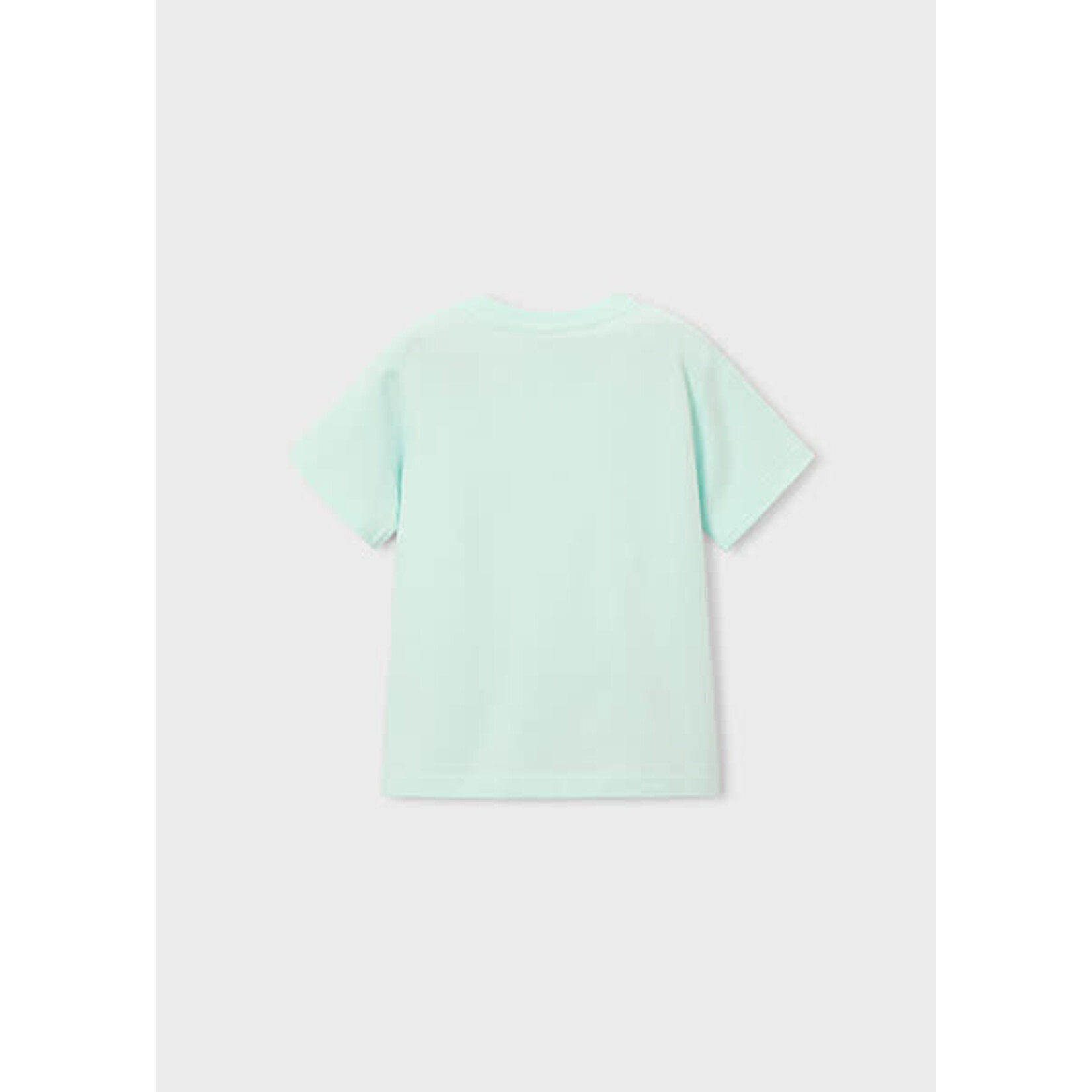 Mayoral MAYORAL - Mint green T-shirt with a embossed Vespa