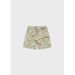 Mayoral MAYORAL - Fleece shorts with 'Mix and match' cubic animal print