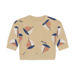 Noppies NOPPIES - Beige long-sleeved sweater with 'Sail Away' sailboat print