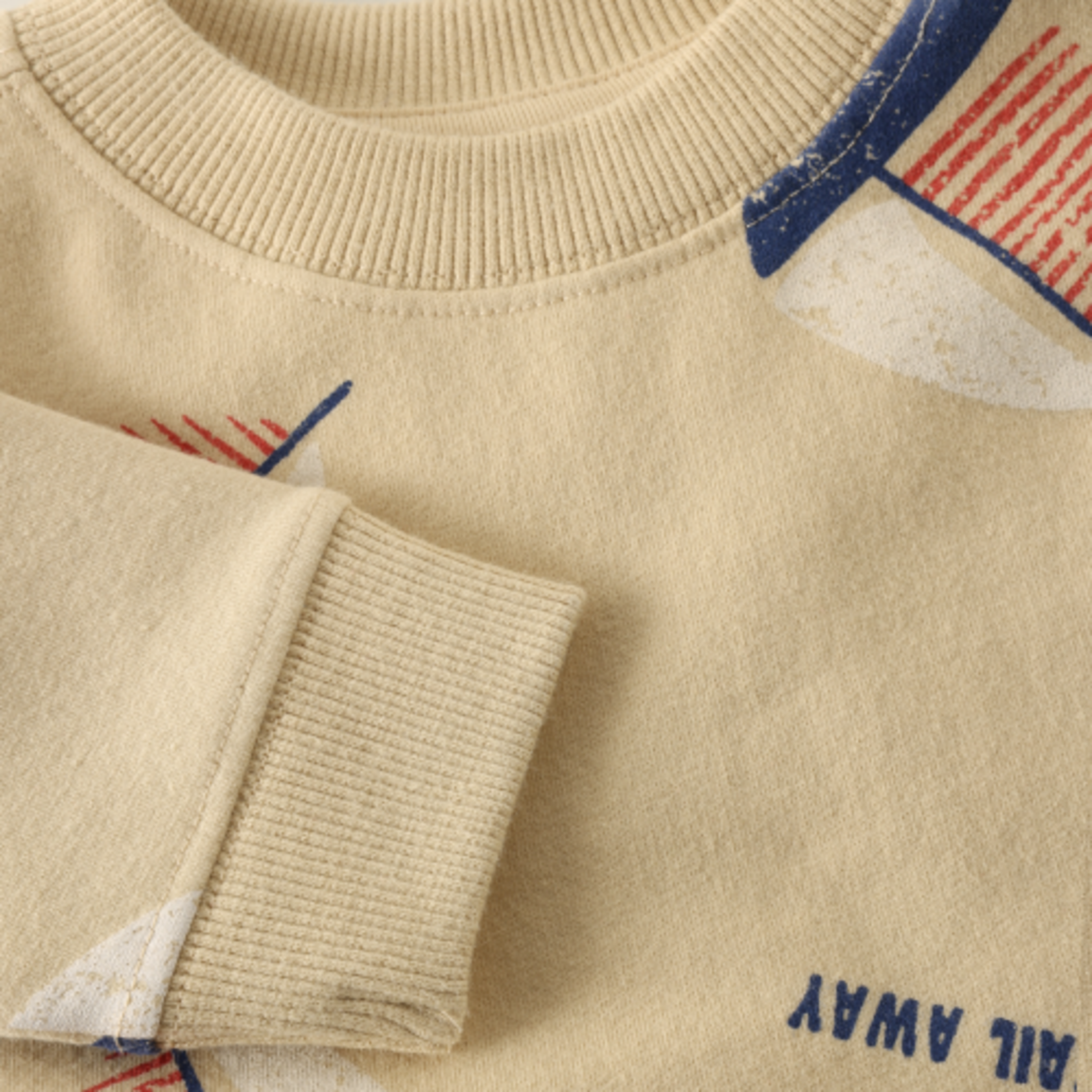 Noppies NOPPIES - Chandail à manches longues beige avec imprimé de voilier 'Sail Away'