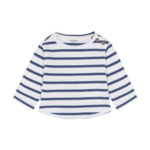 Noppies NOPPIES - Long Sleeve T-Shirt with Blue Stripes and Buttons on the Shoulder