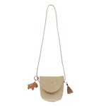 Nanö NANÖ - Sac à bandoulière beige avec un porte-clé cheval 'Le club des cowgirls'