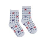 Nanö NANÖ - White and blue floral pattern socks 'Seaside Holiday'