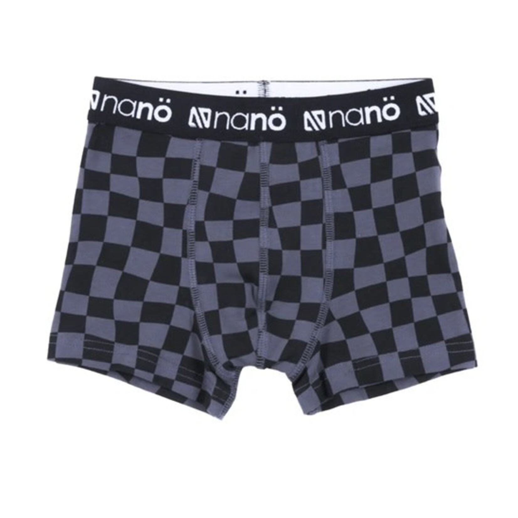 Nanö NANÖ - Lot de 2 boxers - Noir et gris avec motif de carreaux et voitures de course