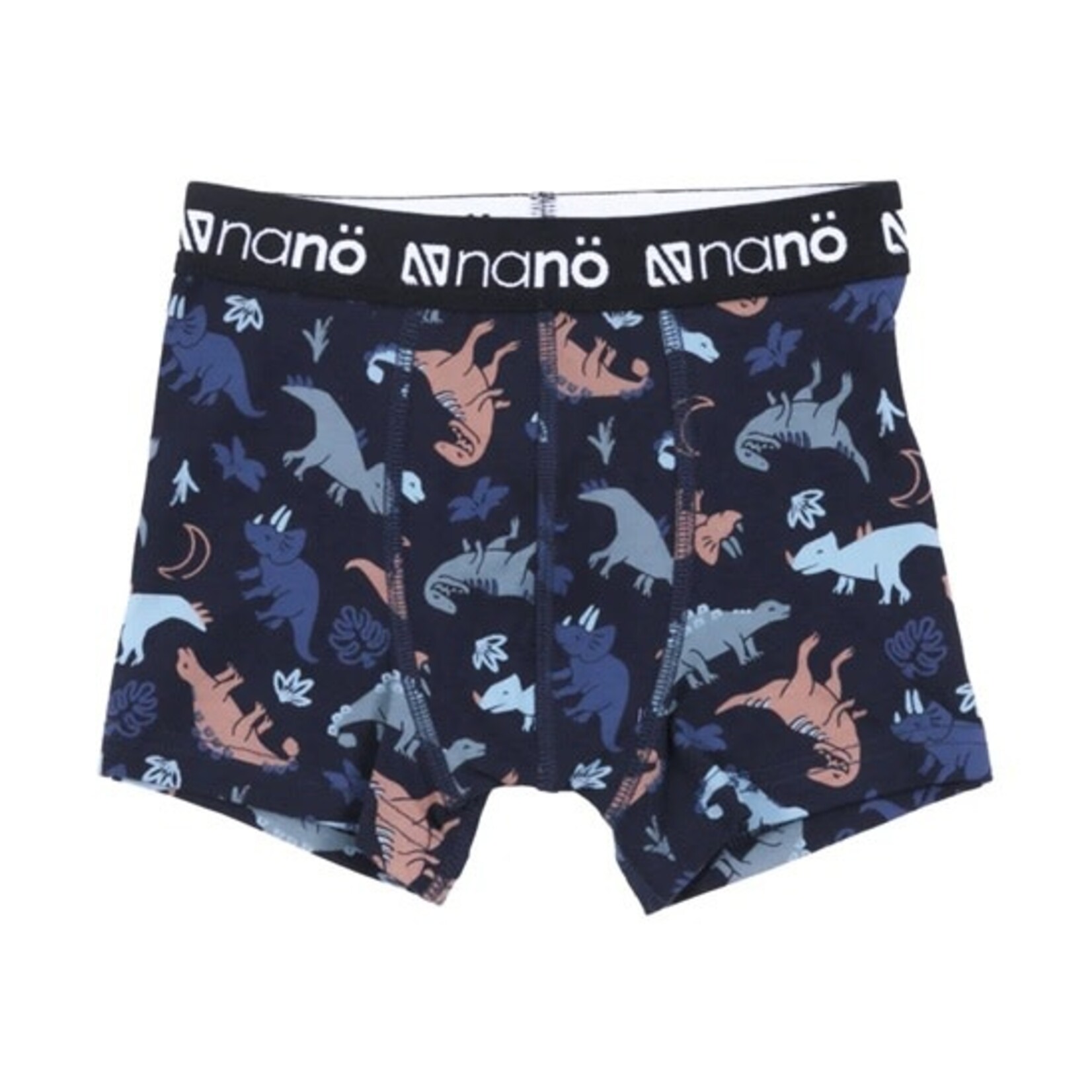 Nanö NANÖ - Lot de 2 boxers - bleu pâle et foncé avec motif de dinosaures