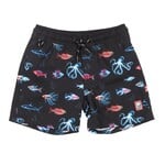 Nanö NANÖ - Black UV Swimsuit Shorts with Sea Creatures and Back Pocket