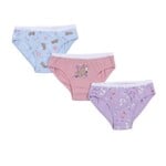 Nanö NANÖ - Lot de 3 culottes 'Capybaras et oiseaux - Bleu - Rose - Mauve'