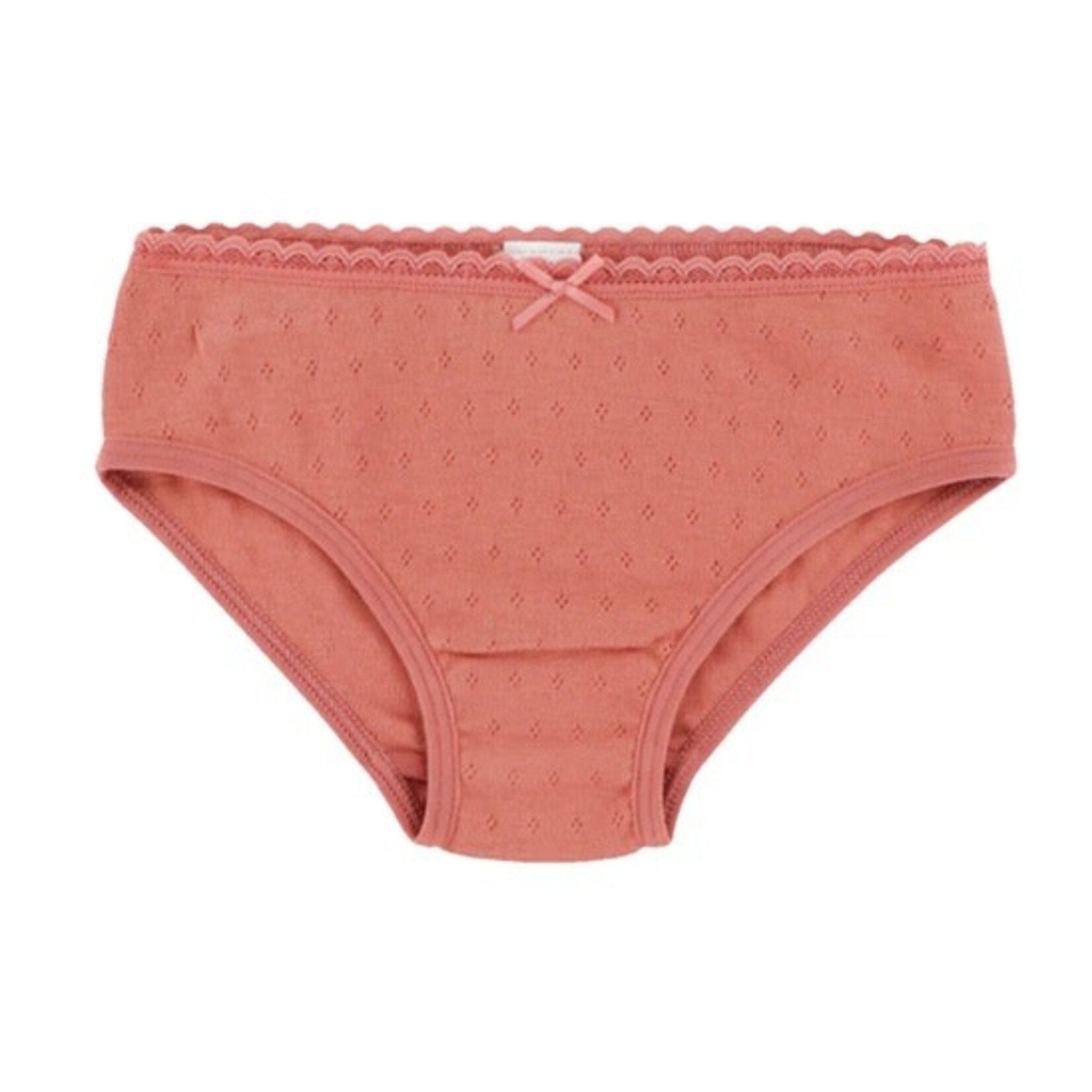Nanö NANÖ - Lot de 3 culottes en pointelle 'Fleurs - Ivoire - Blanche - Rose'