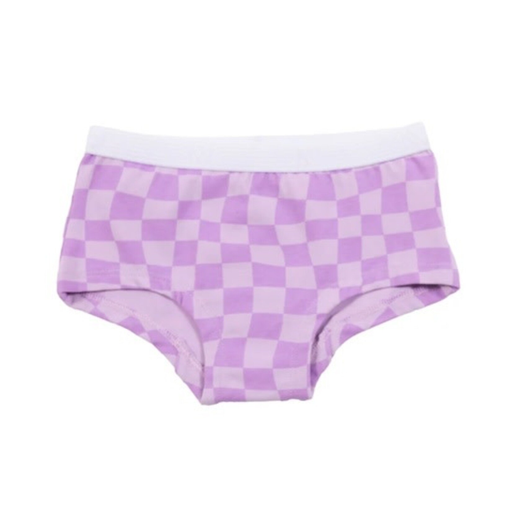 Nanö NANÖ - Lot de 2 culottes garçonnes 'Bleu avec fleurs- Carreaux mauves'