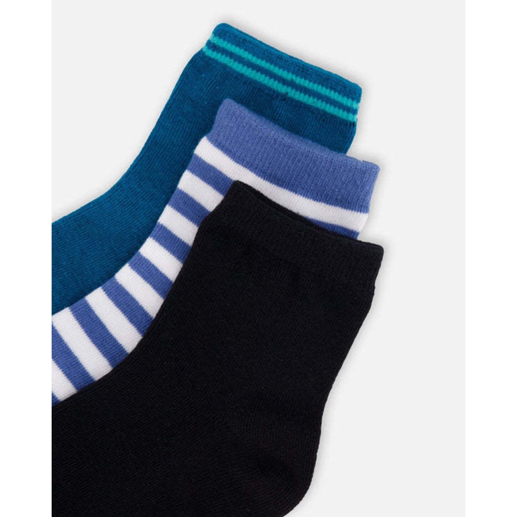 Deux par Deux DEUX PAR DEUX - Socks (3 Pairs) Set Striped Blue