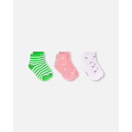 Deux par Deux DEUX PAR DEUX - Lot de chaussettes (3 paires) vert rayé