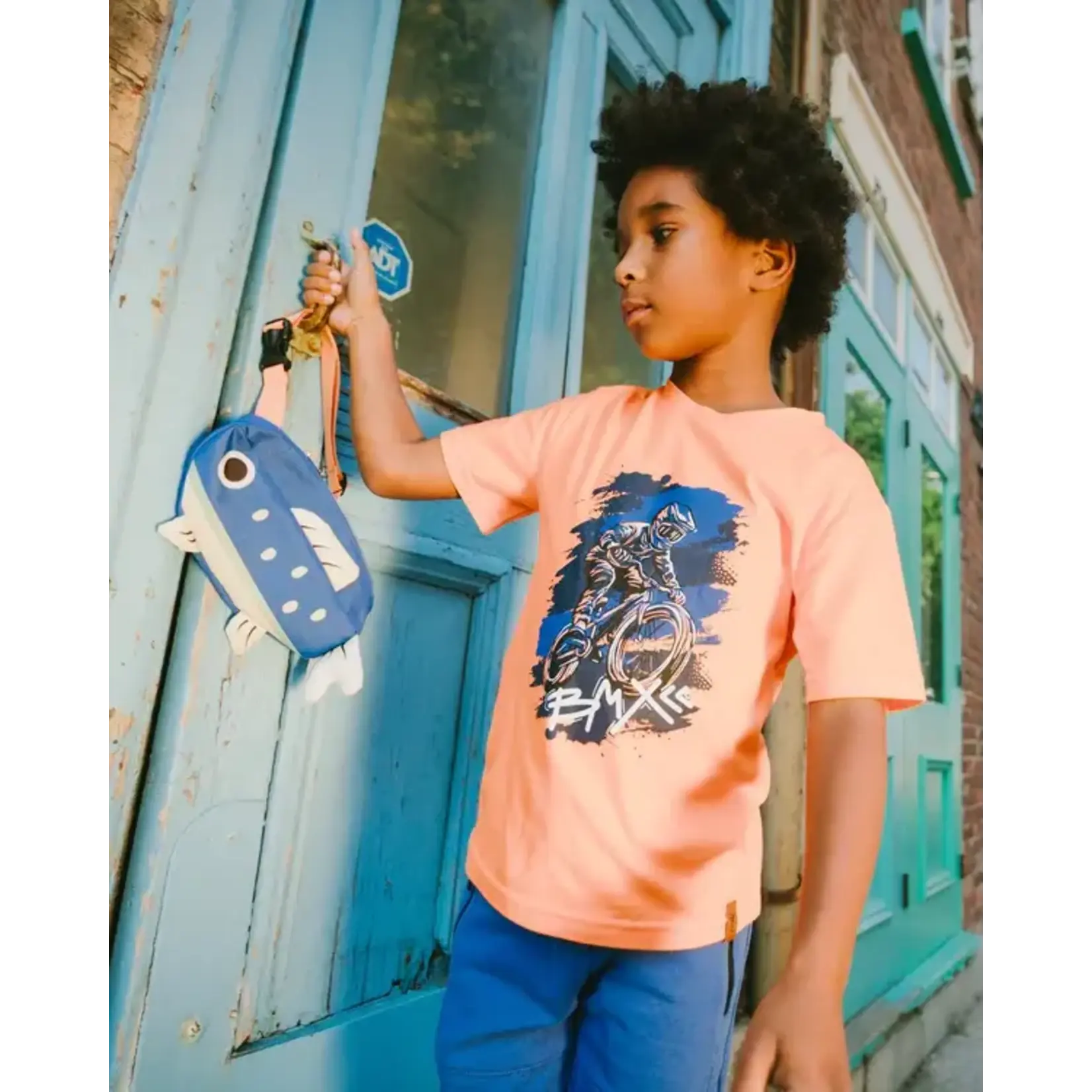 Deux par Deux DEUX PAR DEUX -  Sac banane poisson bleu royal