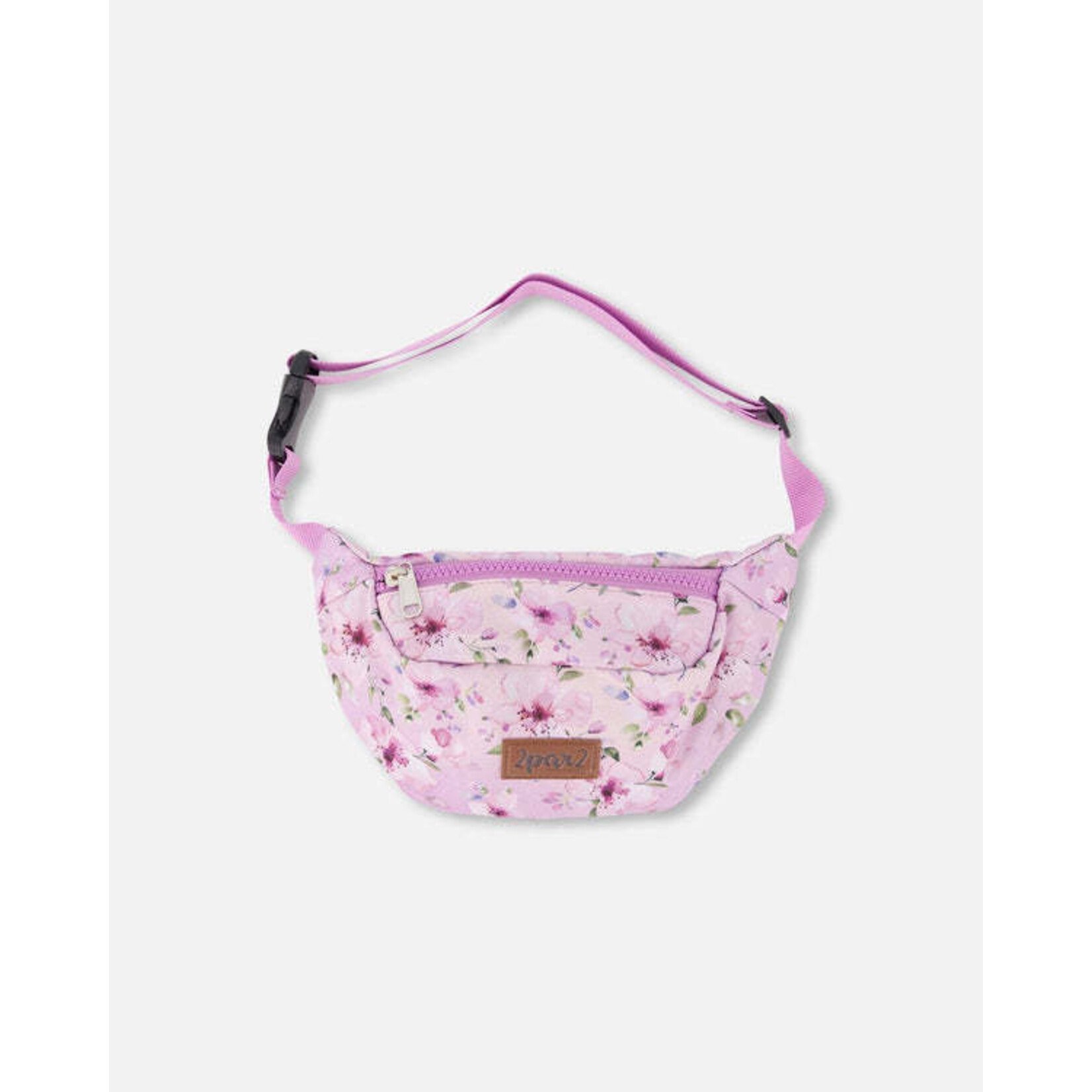 Deux par Deux DEUX PAR DEUX -  Fanny Pack Purple Flower Print