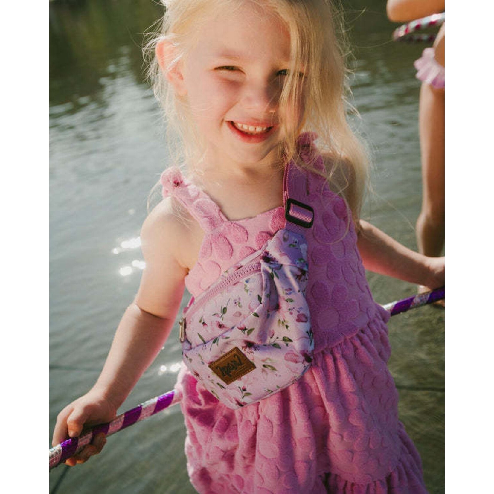 Deux par Deux DEUX PAR DEUX -  Sac banane violet imprimé fleurs