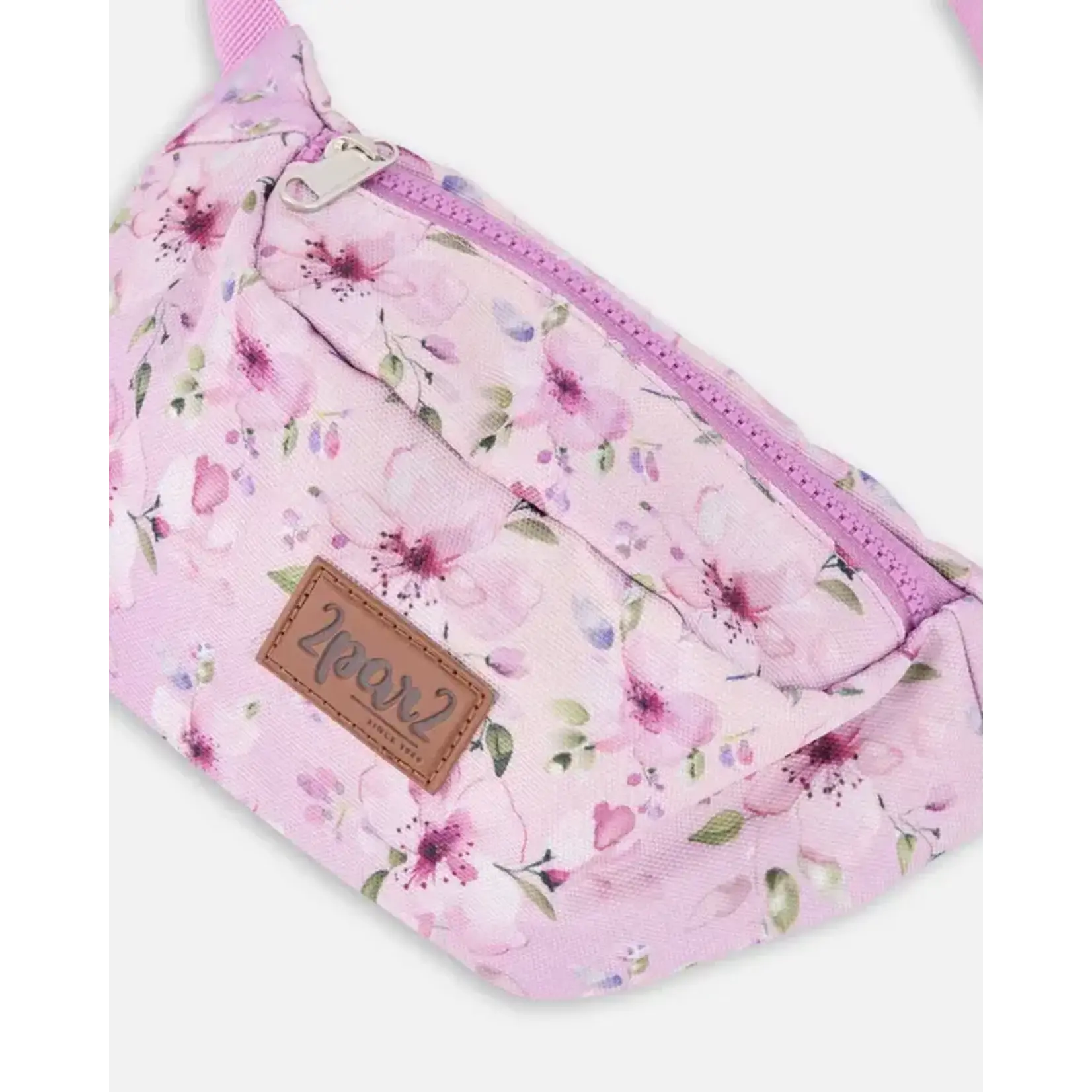 Deux par Deux DEUX PAR DEUX -  Fanny Pack Purple Flower Print