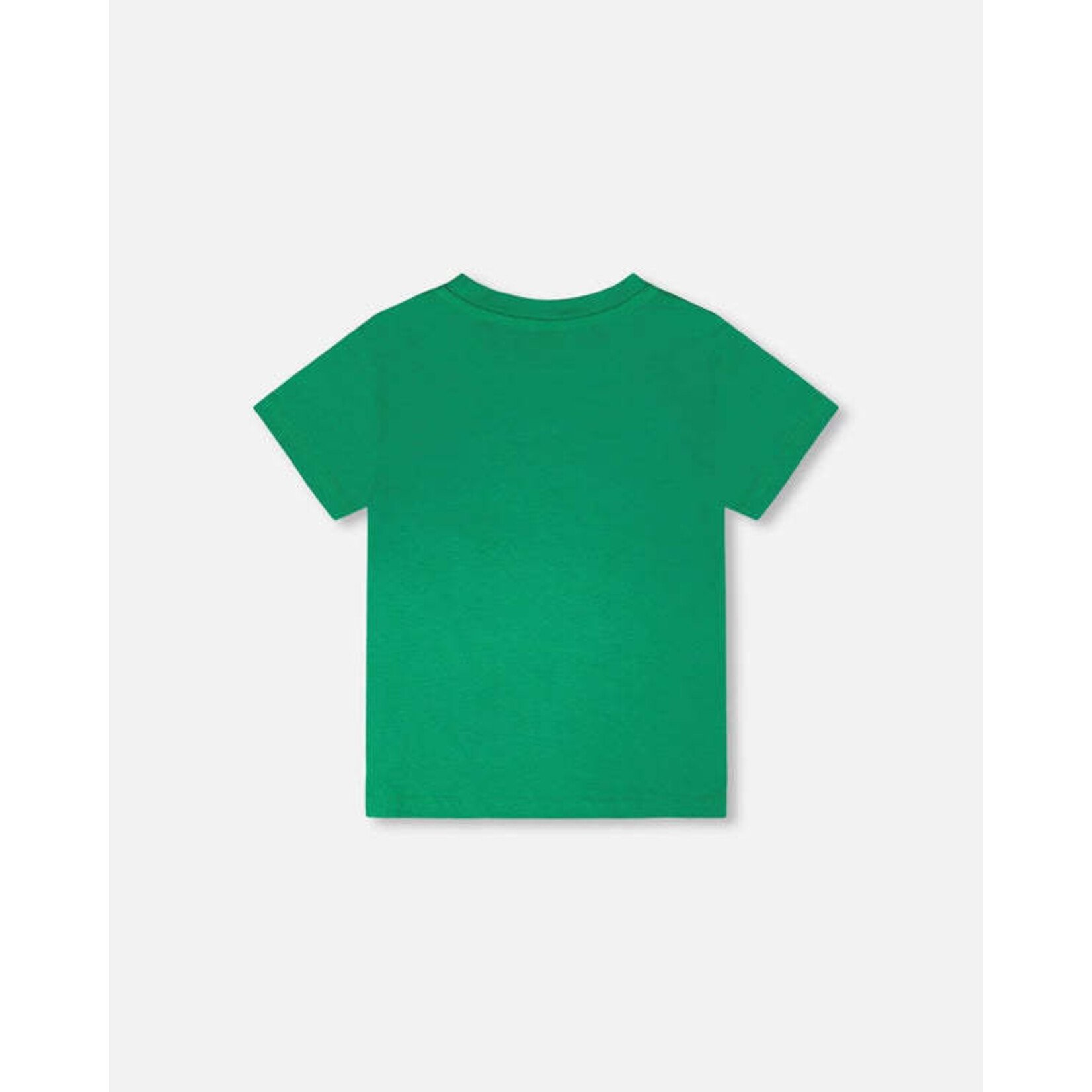 Deux par Deux DEUX PAR DEUX- T-shirt jersey vert avec imprimé d'un bol de ramen qui fait du skate ' B.O.Y.S.'