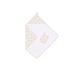 Coccoli COCCOLI - Ensemble serviette à capuche et débarbouillette - 'Blackberries on whisper'