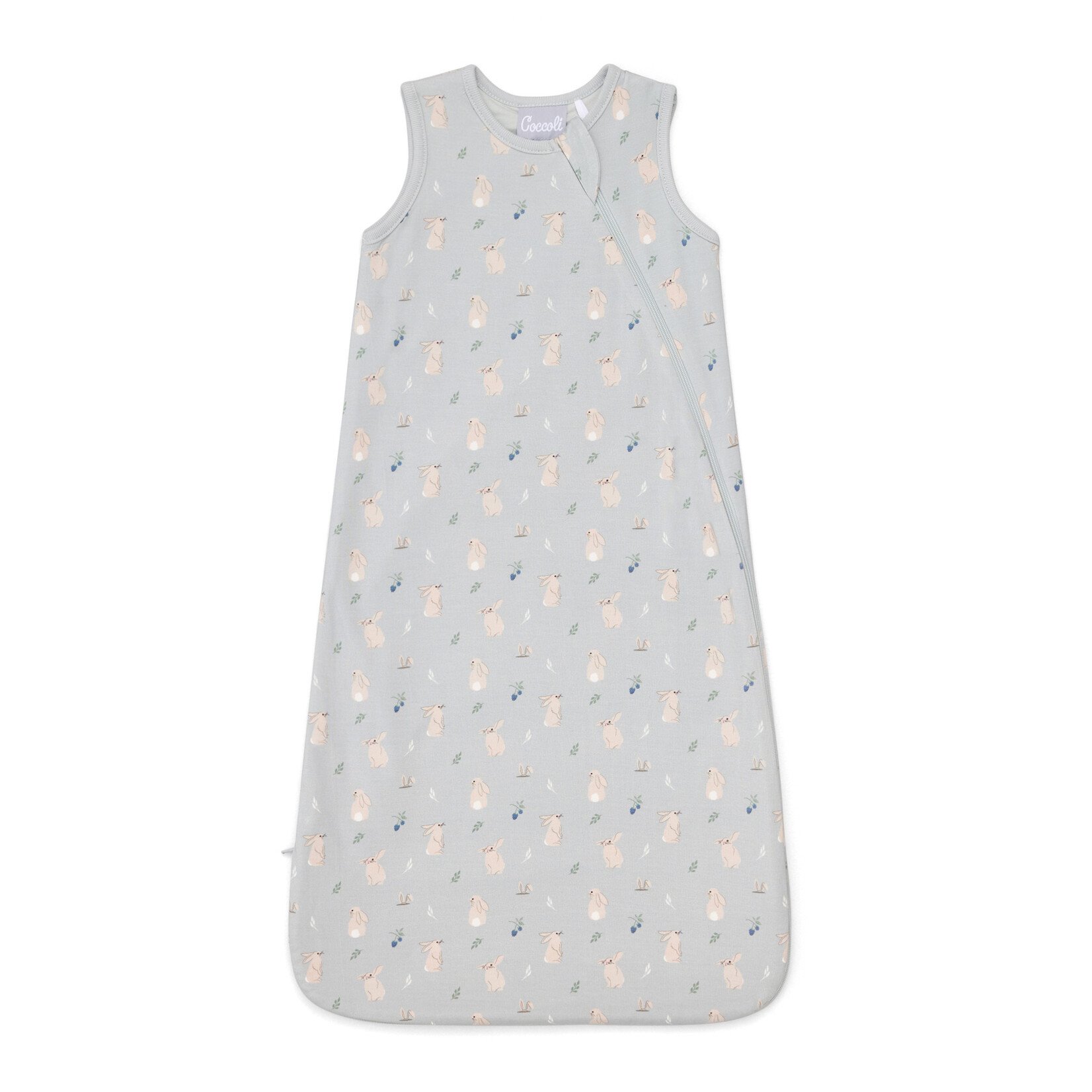Coccoli COCCOLI - Blue-grey Sleeping Bag with Rabbit Pattern - 1.5 TOGS