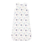Coccoli COCCOLI - White Sleeping Bag with Blue Chicken Pattern - 1.5 TOGS