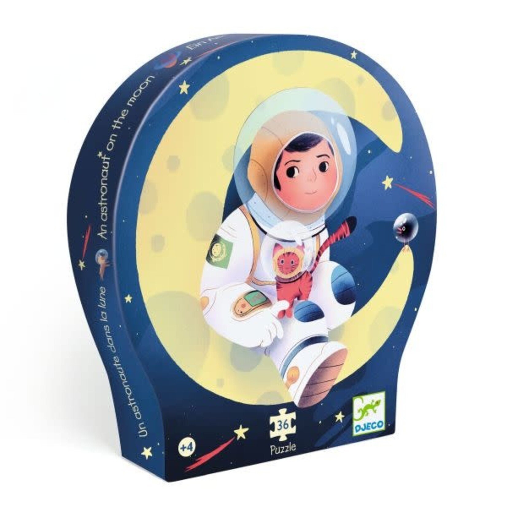Djeco DJECO - Casse-tête silhouette / Un astronaute dans la lune / 36 pcs