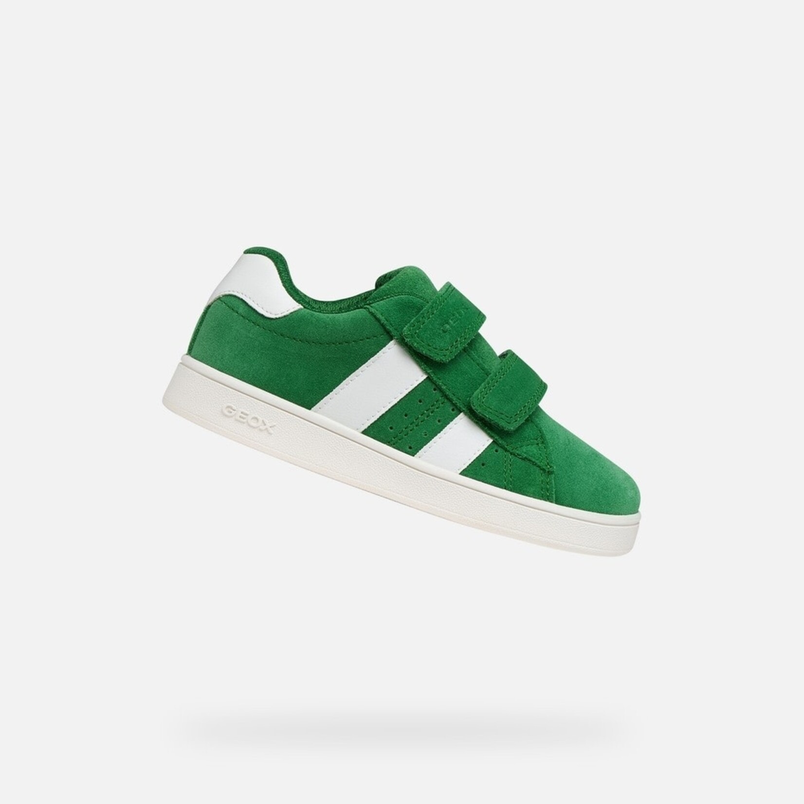 Geox GEOX - Green Sneakers with White Bands 'Eclyper - Green/White'