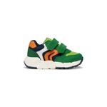 Geox GEOX - 'B Flexyper Mini' Velcro Sports Shoes - Green/Orange