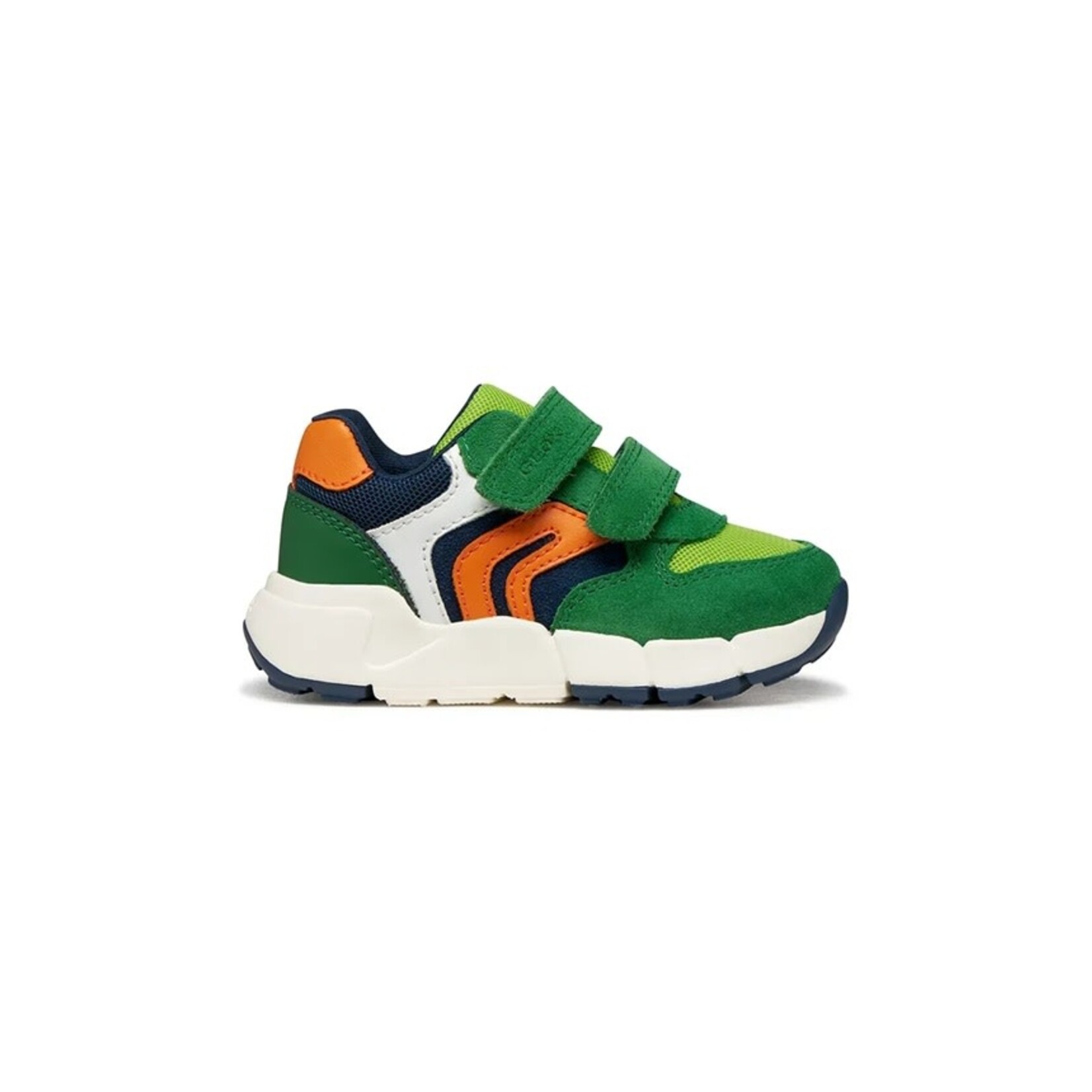 Geox GEOX - Chaussures de sport à velcro 'B Flexyper Mini - Green/Orange'