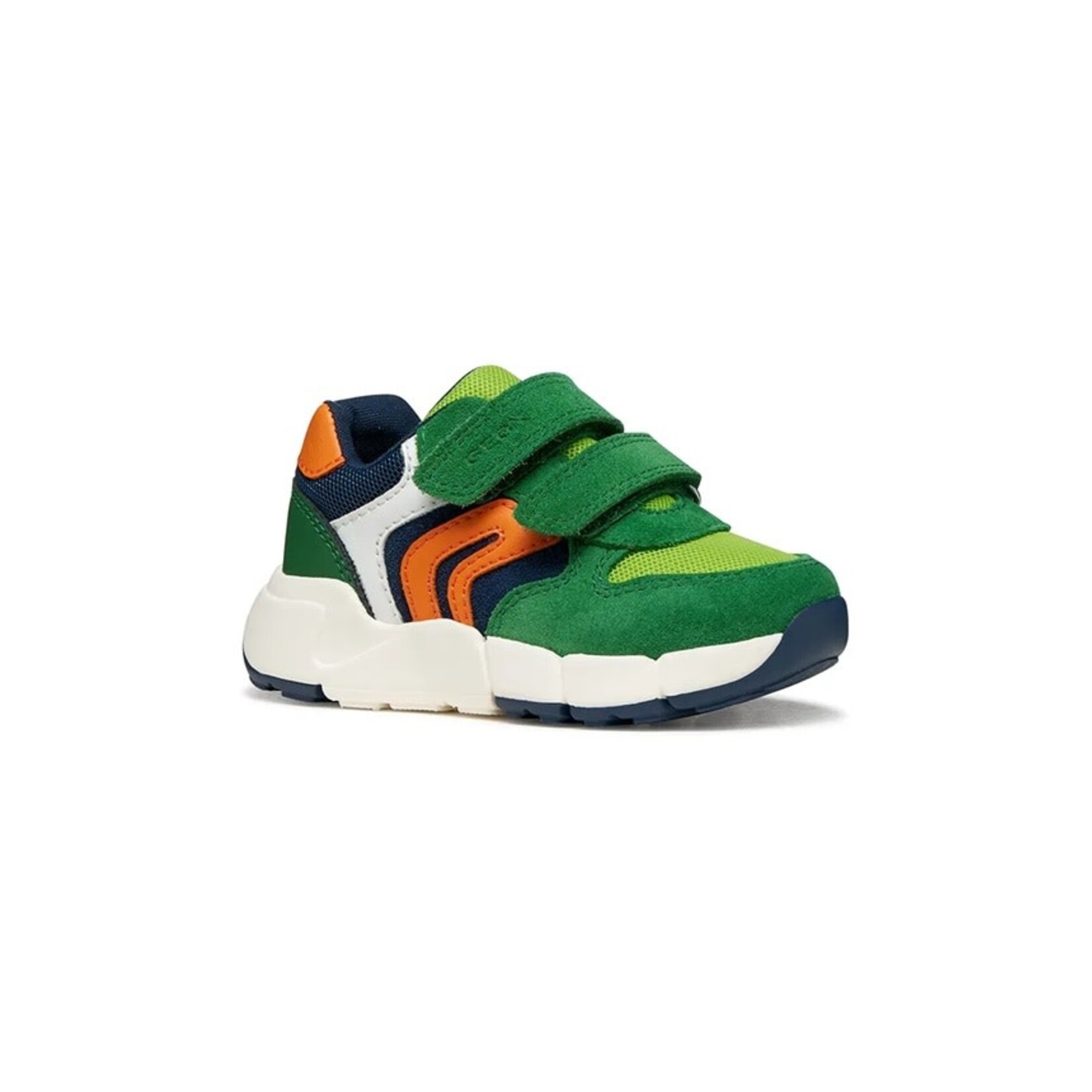 Geox GEOX - Chaussures de sport à velcro 'B Flexyper Mini - Green/Orange'