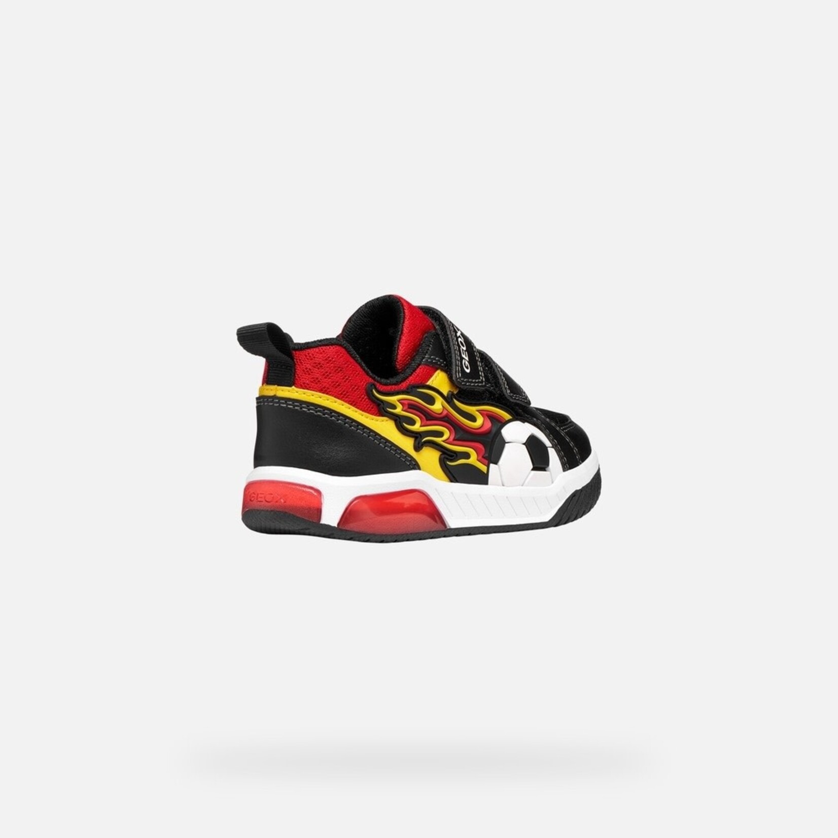 Geox GEOX - Chaussures de sport avec semelle lumineuse 'J. Inek - Black/Yellow'