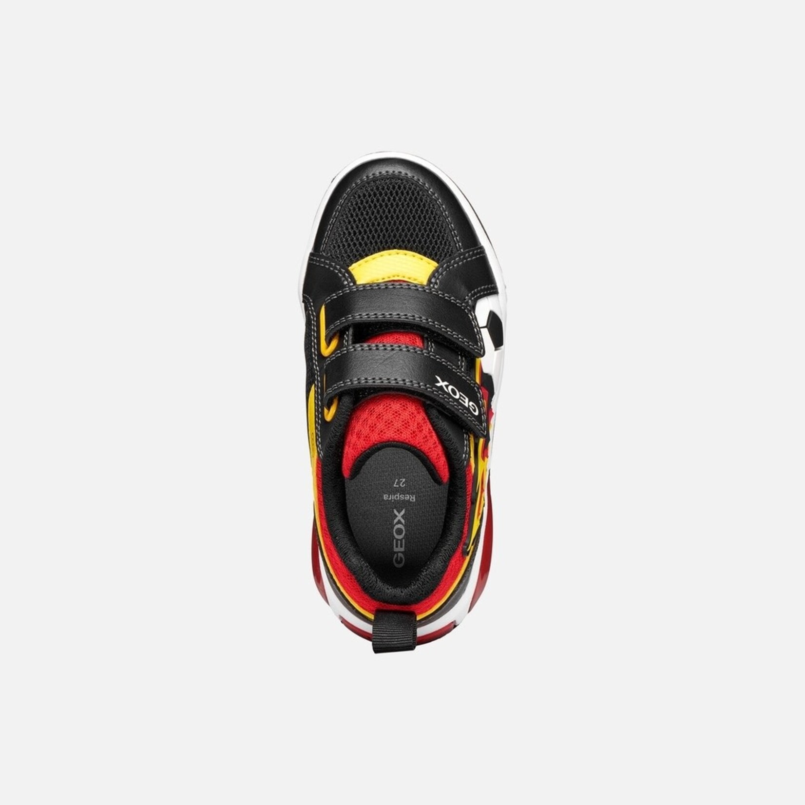 Geox GEOX - Chaussures de sport avec semelle lumineuse 'J. Inek - Black/Yellow'