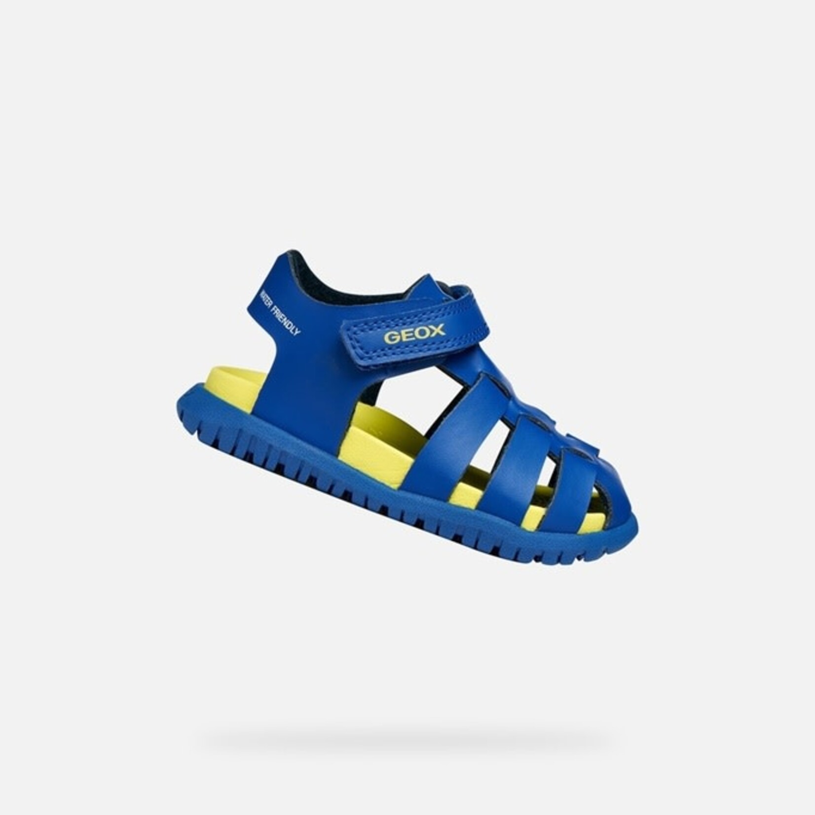Geox GEOX - Closed-toe sandals for little ones 'B Sandal Fusbetto - Royal/Lime'