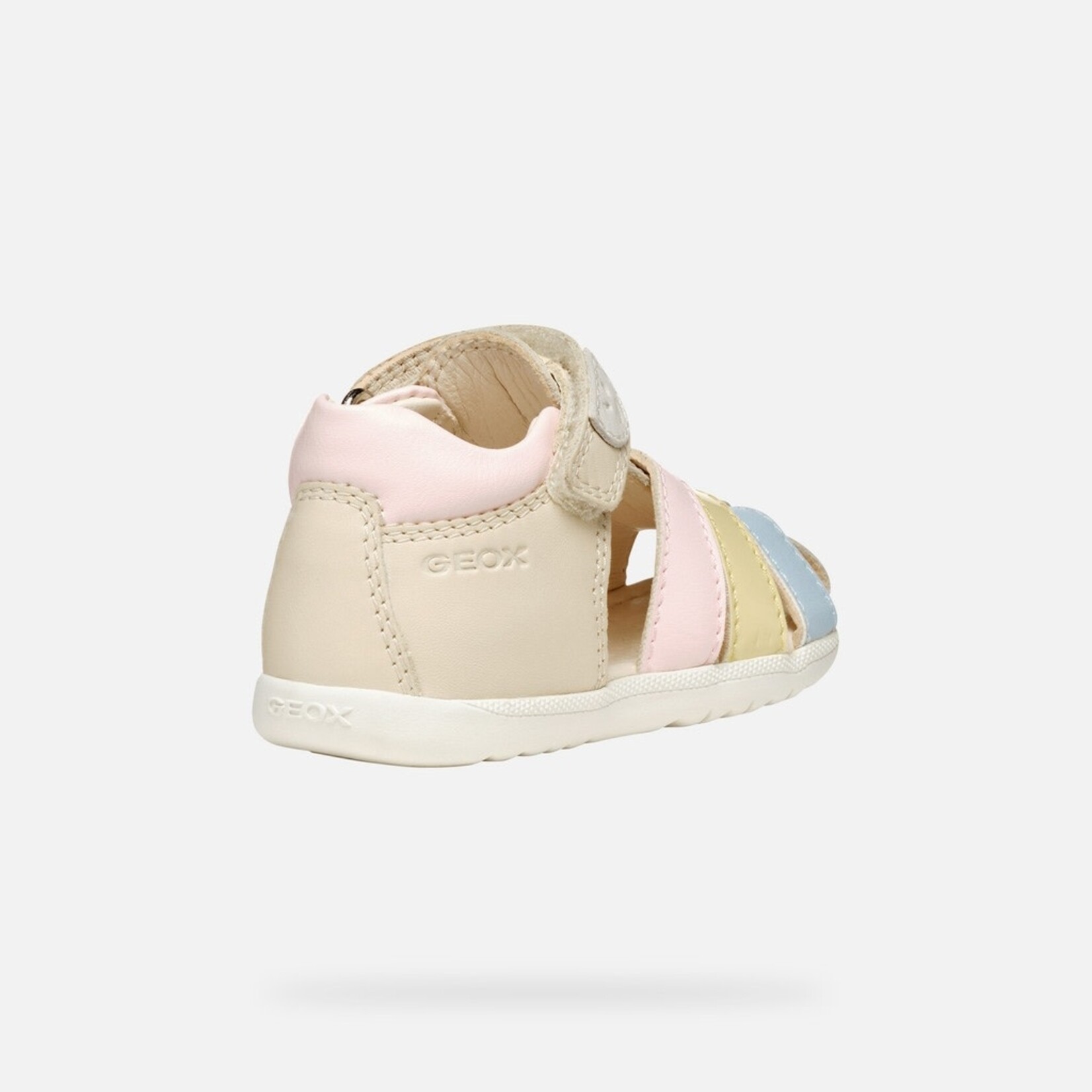 Geox GEOX - Sandales de cuir 'B.S.Macchia G. - Ivoire pâle/Jaune pâle'