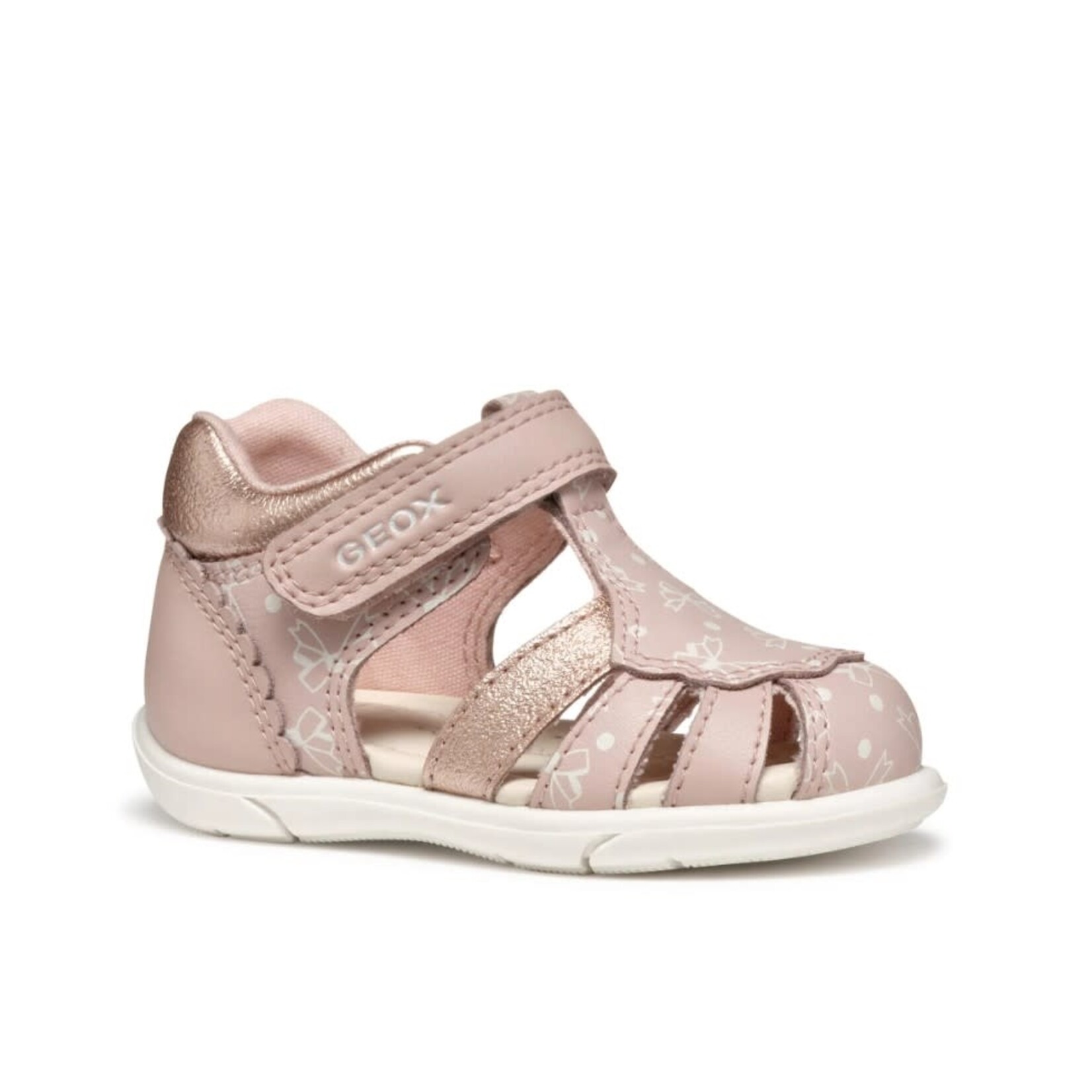 Geox GEOX - Sandales en cuir à bout fermé 'Zapito - Rose'