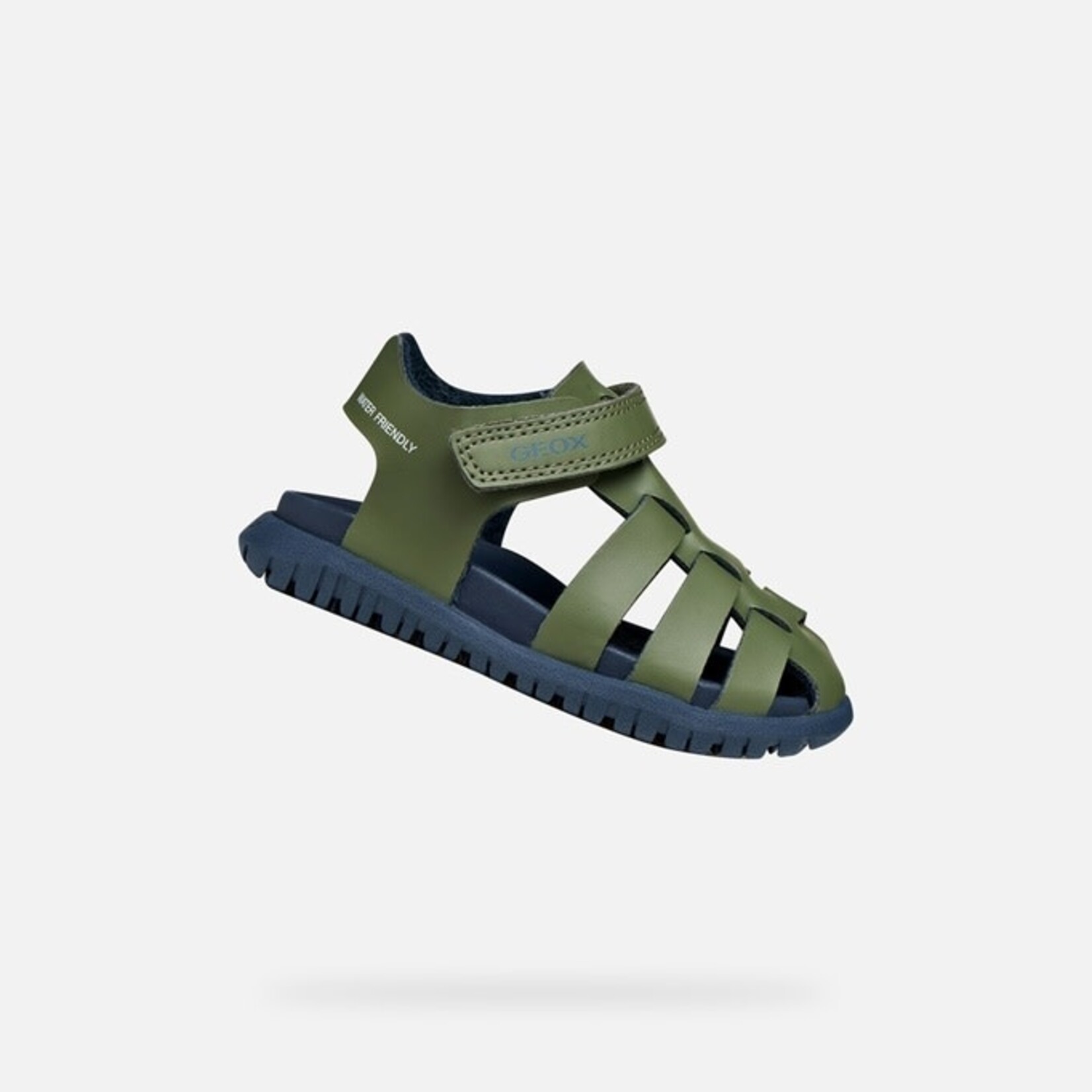 Geox GEOX - Closed-toe sandals for little ones 'B Sandal Fusbetto - Sage/Navy'