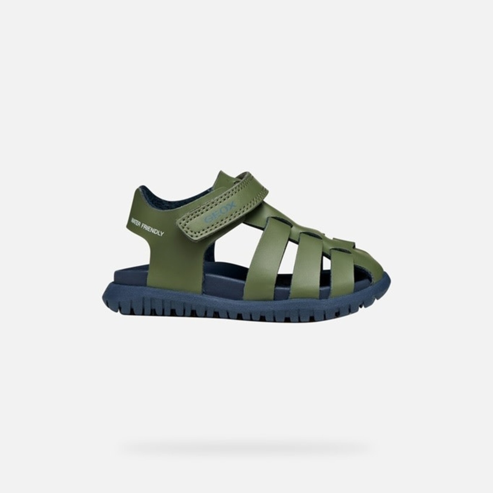 Geox GEOX - Closed-toe sandals for little ones 'B Sandal Fusbetto - Sage/Navy'