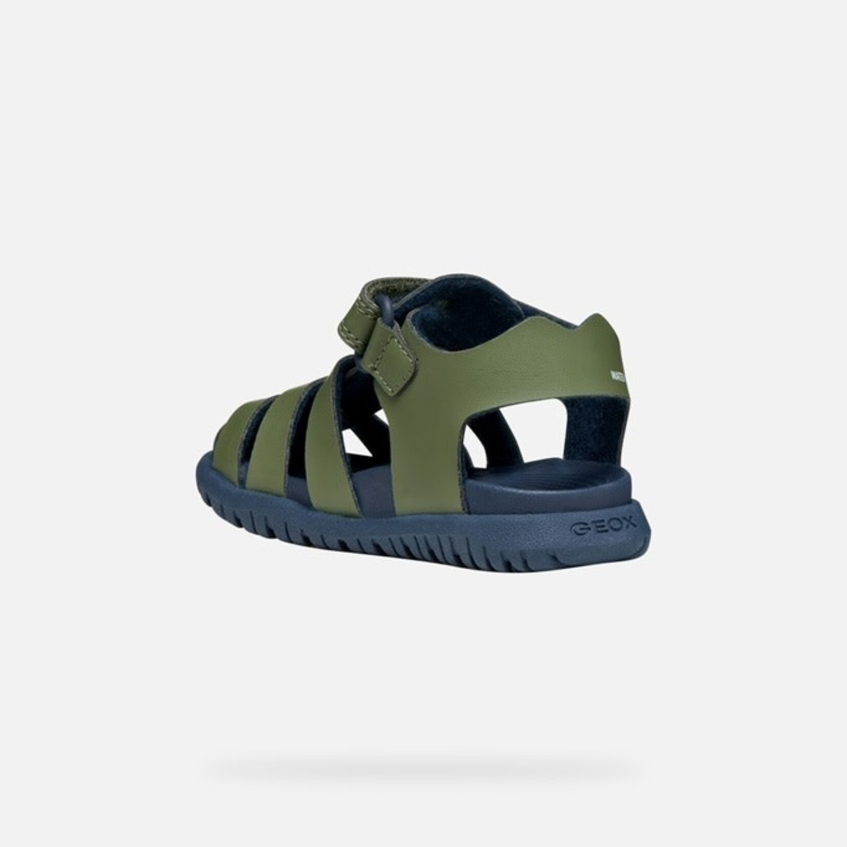 Geox GEOX - Closed-toe sandals for little ones 'B Sandal Fusbetto - Sage/Navy'