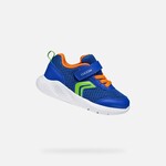 Geox GEOX - Chaussures de sport marine pour petits 'Sprintye - Bleu royal/Orange'