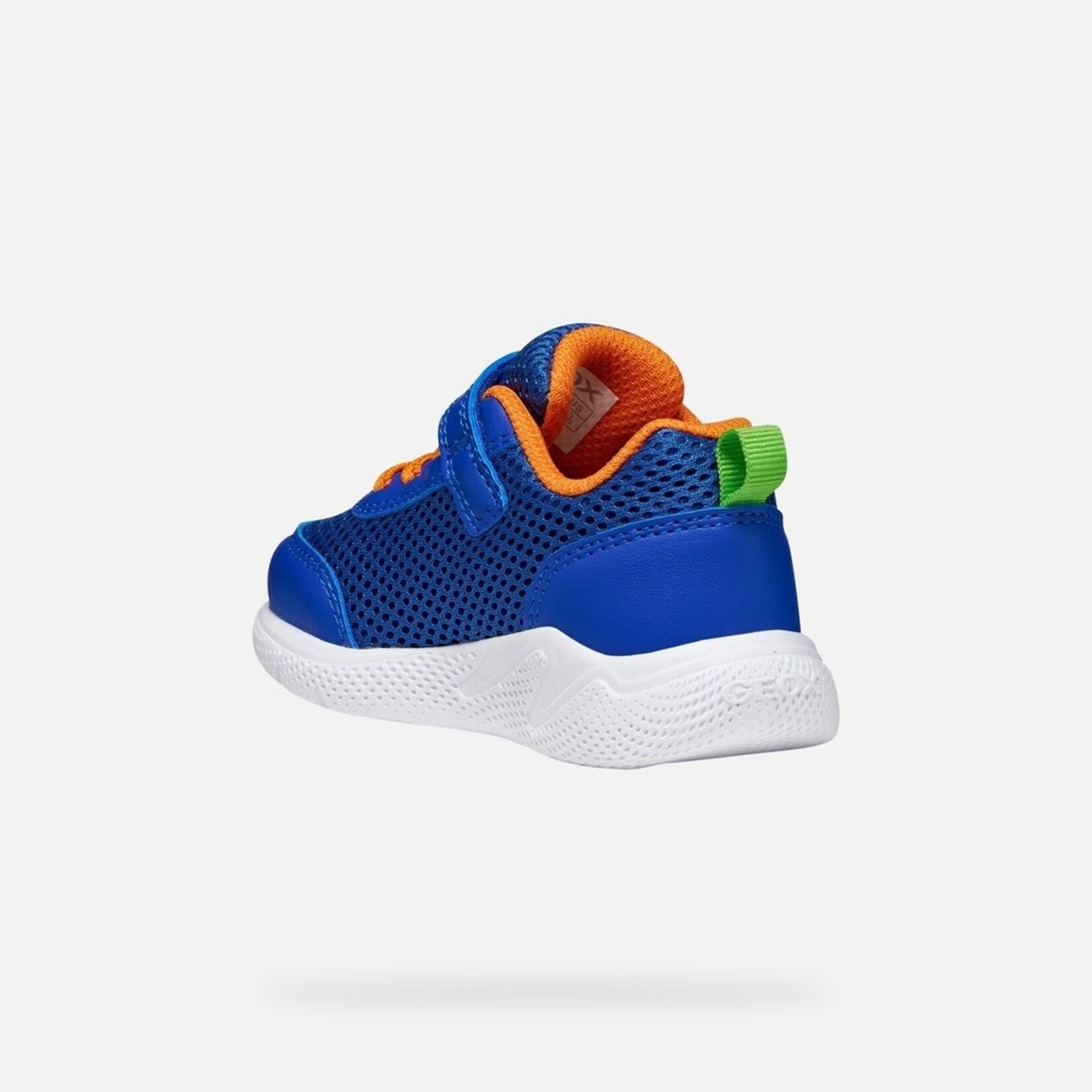 Geox GEOX - Chaussures de sport marine pour petits 'Sprintye - Bleu royal/Orange'