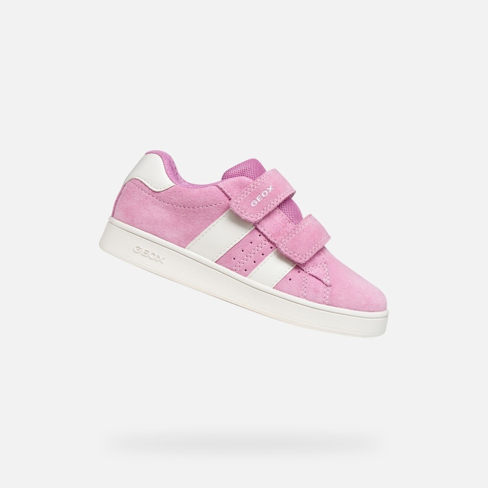 Geox GEOX - Pink Sneakers with White Bands 'Eclyper - Dk Pink /White'