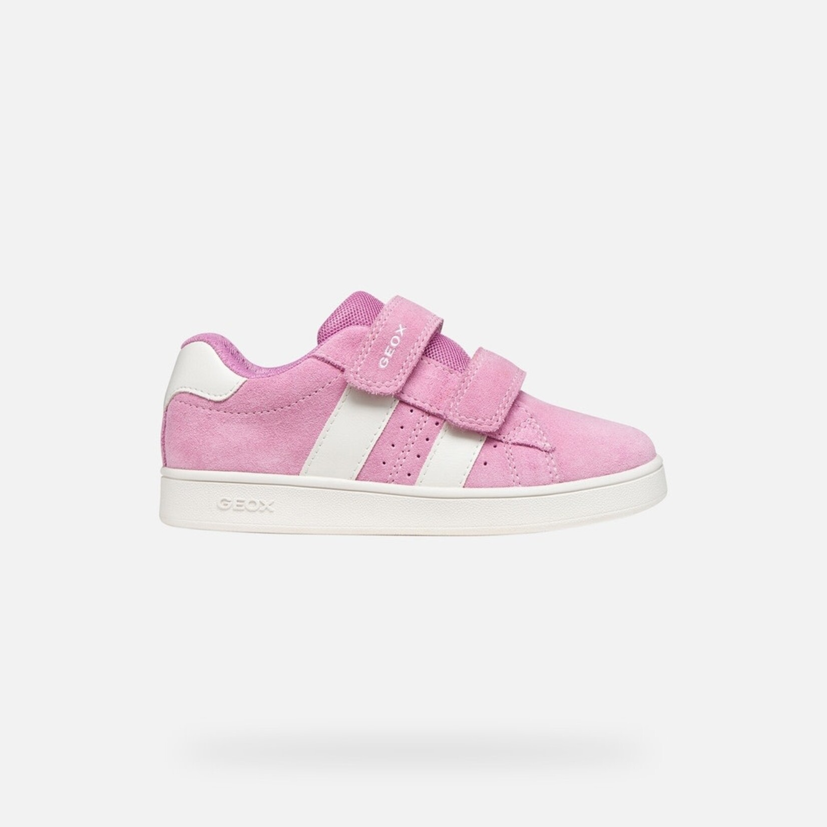 Geox GEOX - Chaussures roses à bandes blanches 'Eclyper - Dk Pink /White'