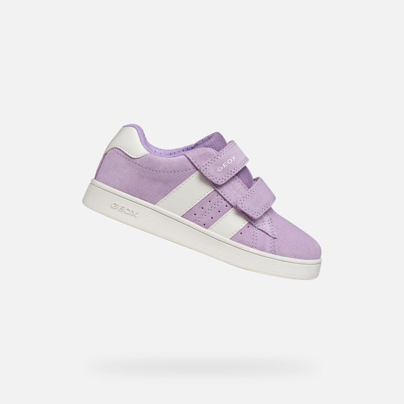 Geox GEOX - Chaussures lavandes à bandes blanches 'Eclyper - Lavender/White'