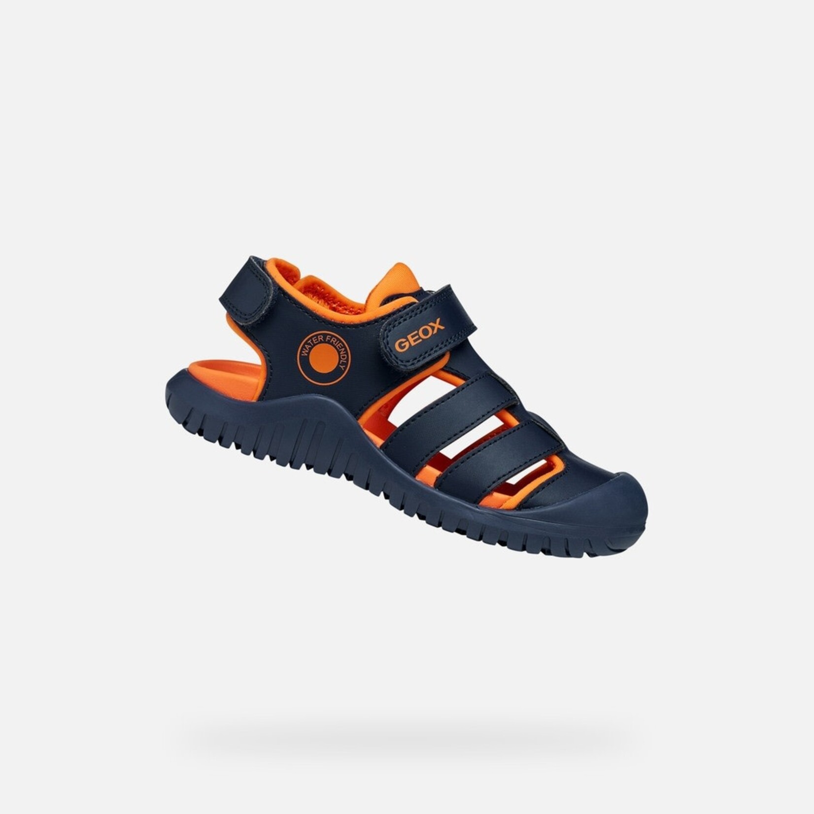 Geox GEOX - Closed-toe sandals 'J S.  Fusbetto Pro - Navy/Orange'