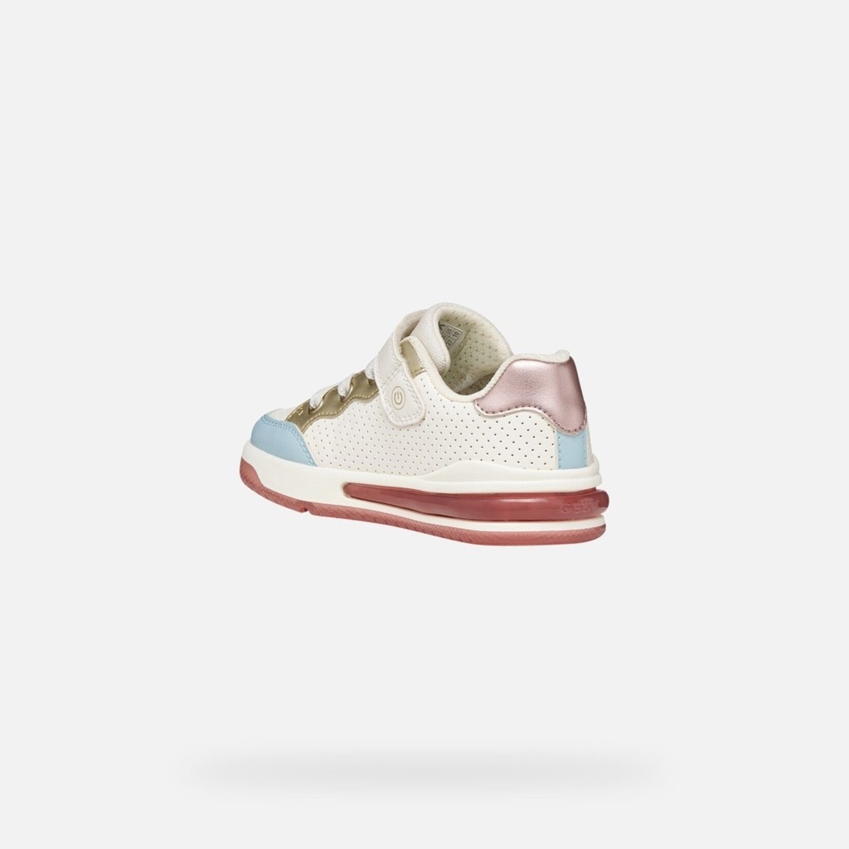 Geox GEOX - Sports shoes with luminous soles 'J. Sketlite - White/Lt. Rose'