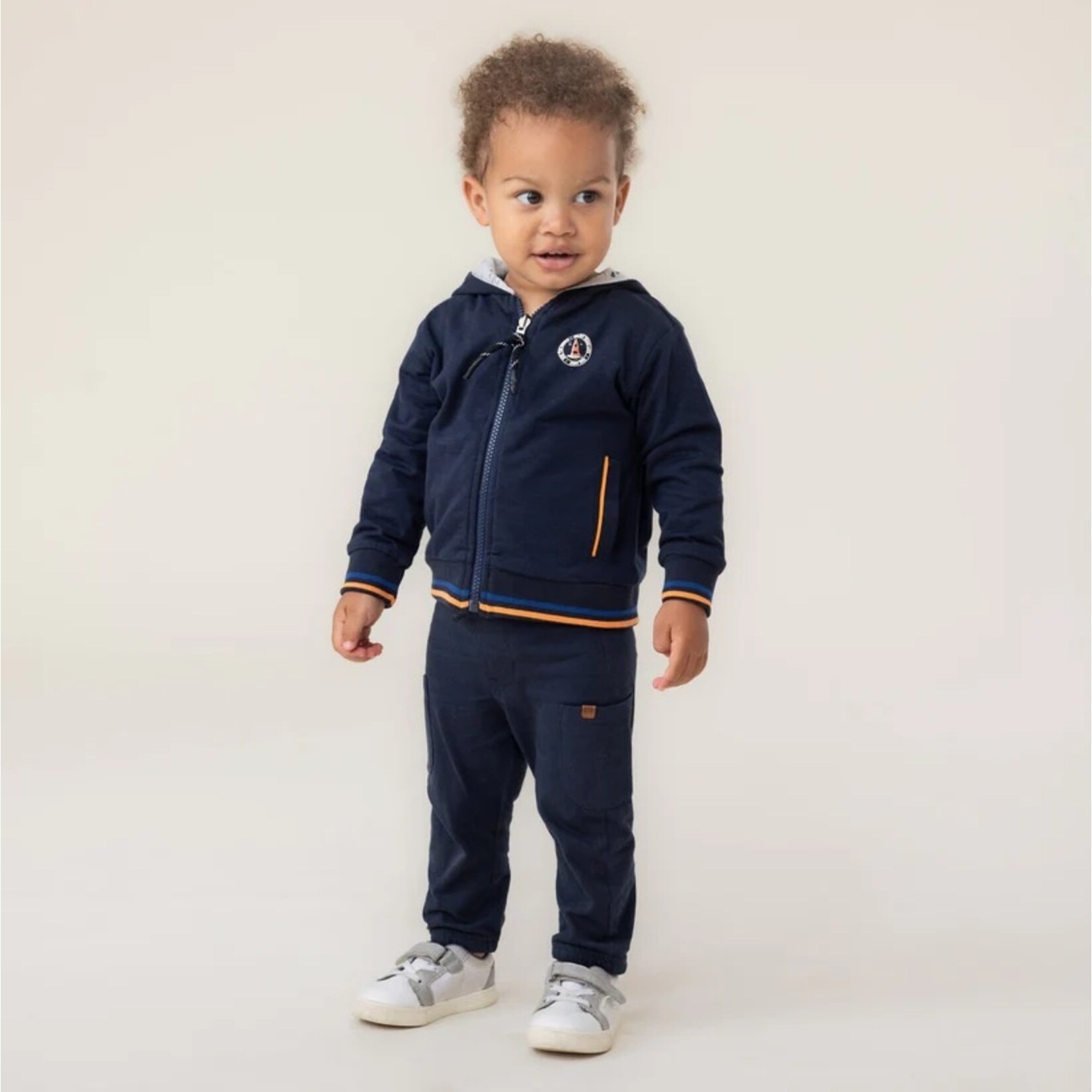 Nanö NANÖ - Reversible navy blue hooded jacket 'Ocean Club'