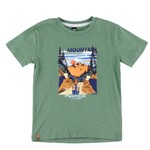Nanö NANÖ - Green T-shirt with 'All Terrain' mountain print