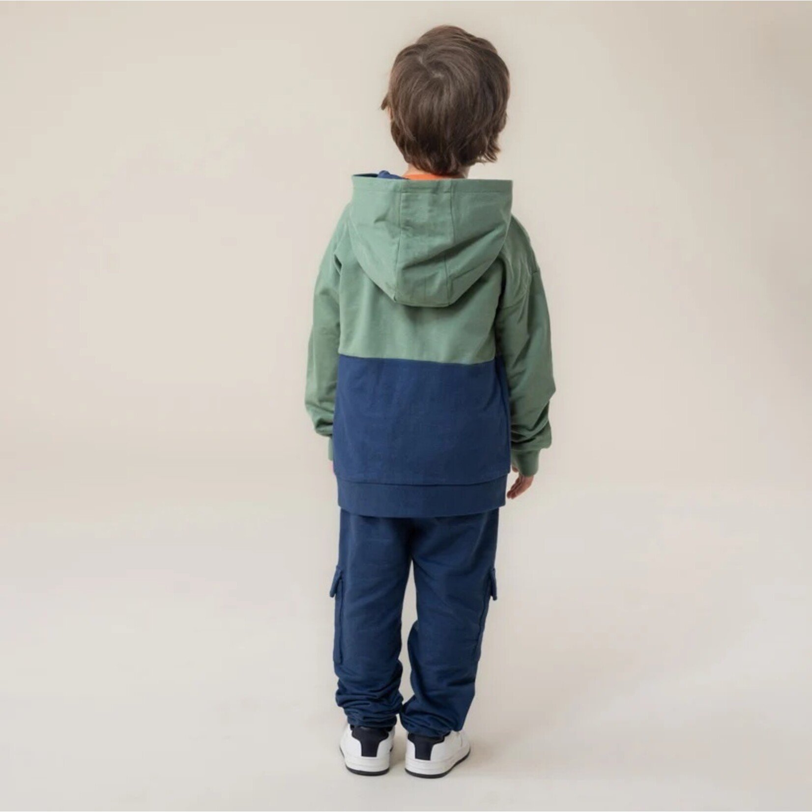 Nanö NANÖ - Veste à capuchon vert, bleu marin et orange 'Tout terrain'